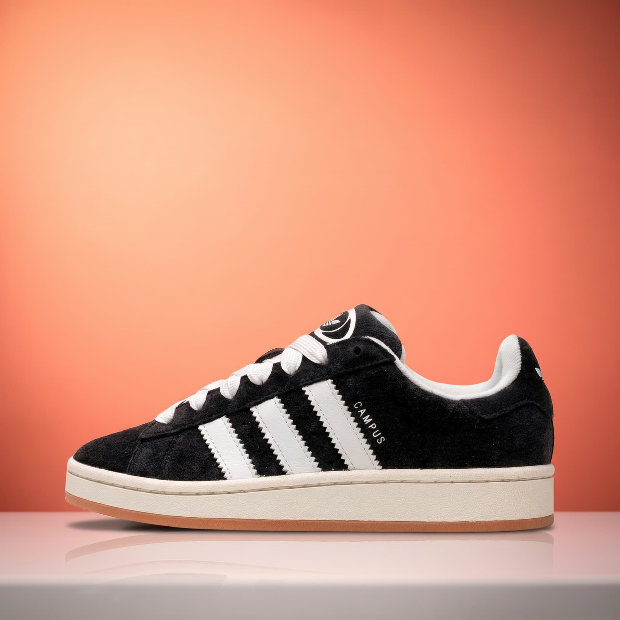 Adidas Campus 00s — Core Black / Cloud White / Off White