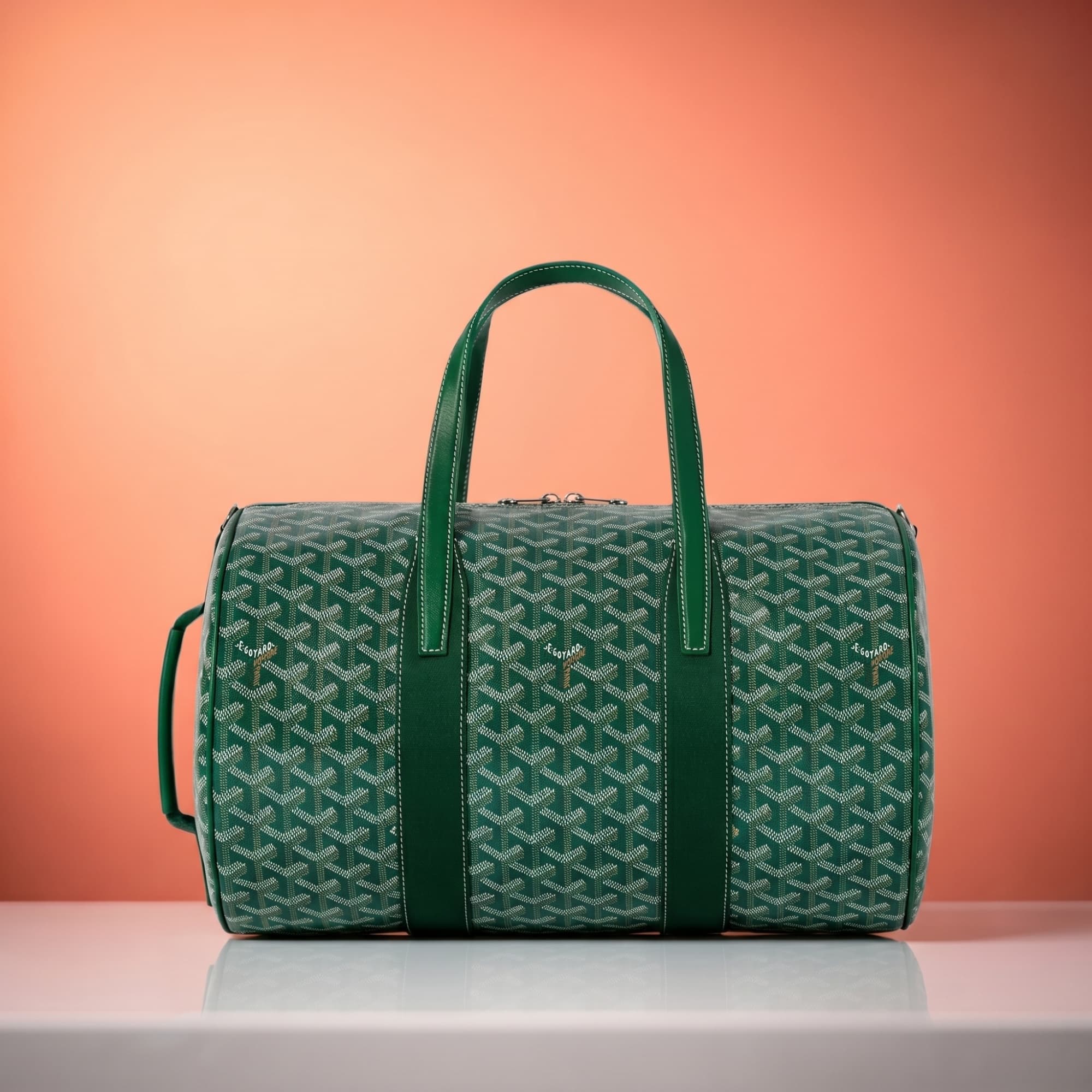 Goyard Barrel 40 Sports Bag — Green