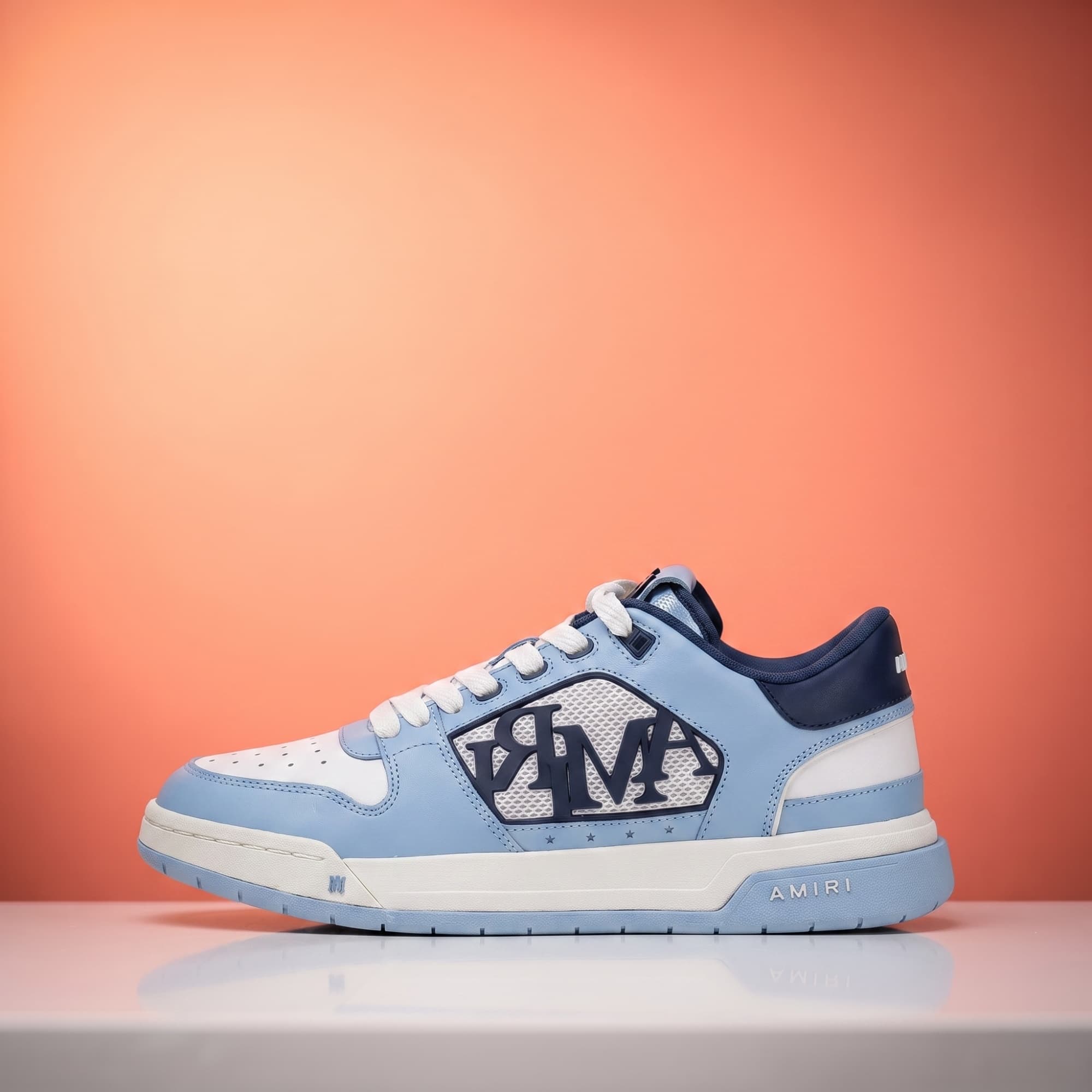 AMIRI Classic Low — Light Blue / Navy