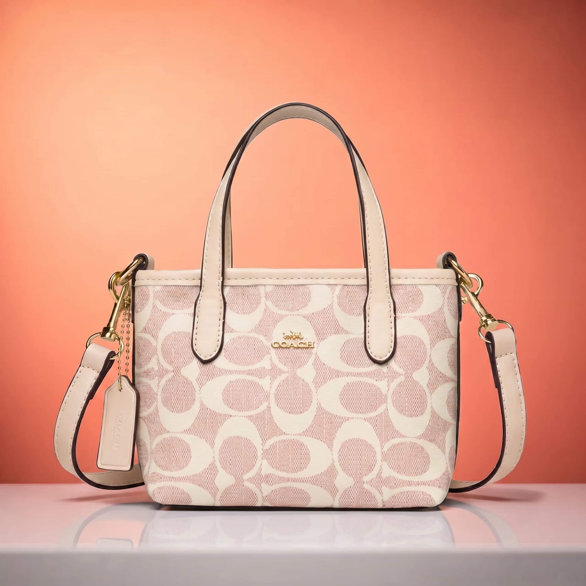 Coach Mini Tote — Blush Pink