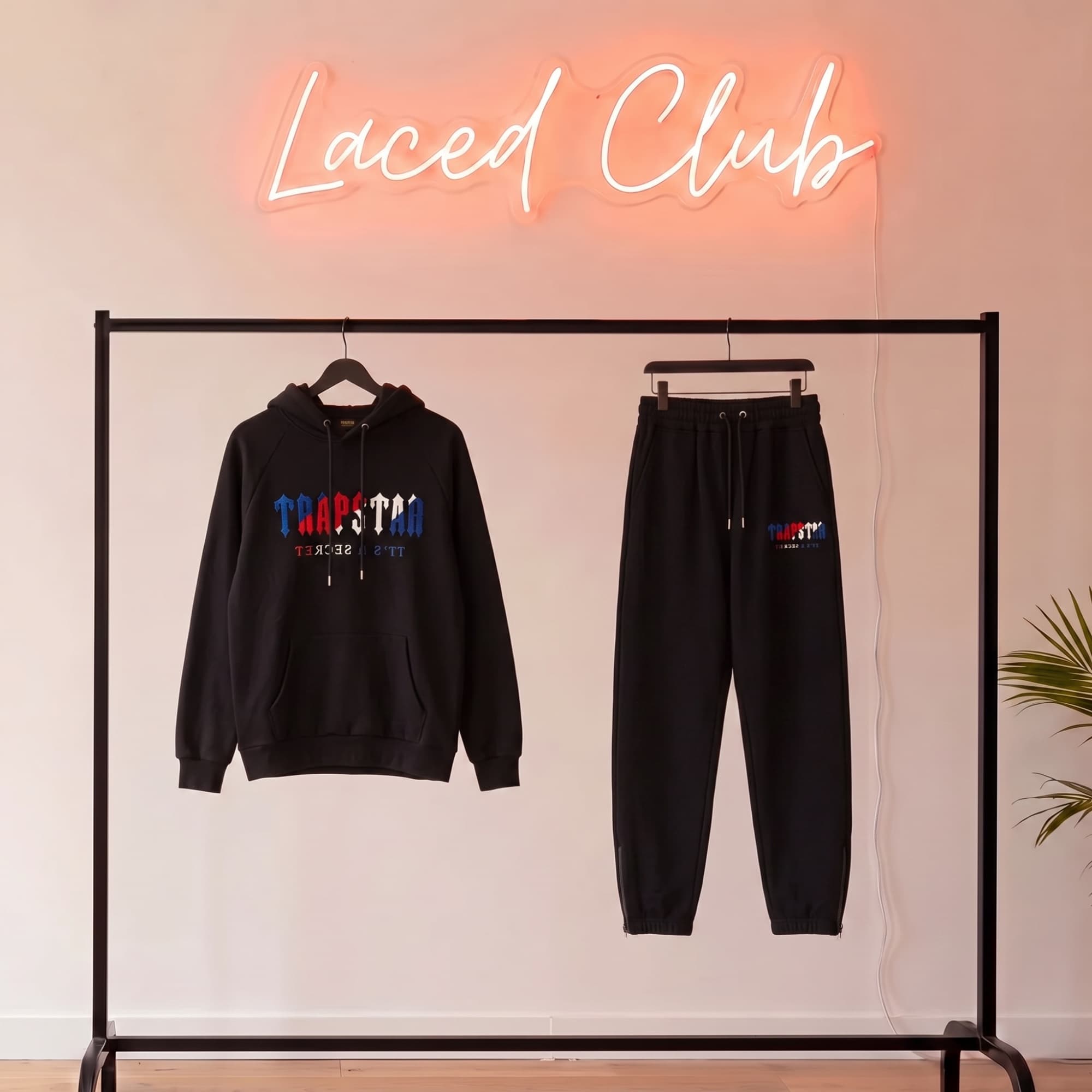 Trapstar Chenille Tracksuit — Black / Tricolour