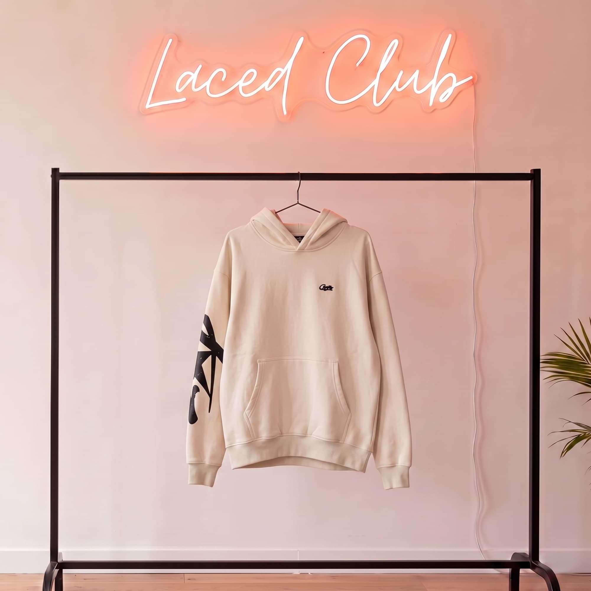 Corteiz Hoodie — Cream