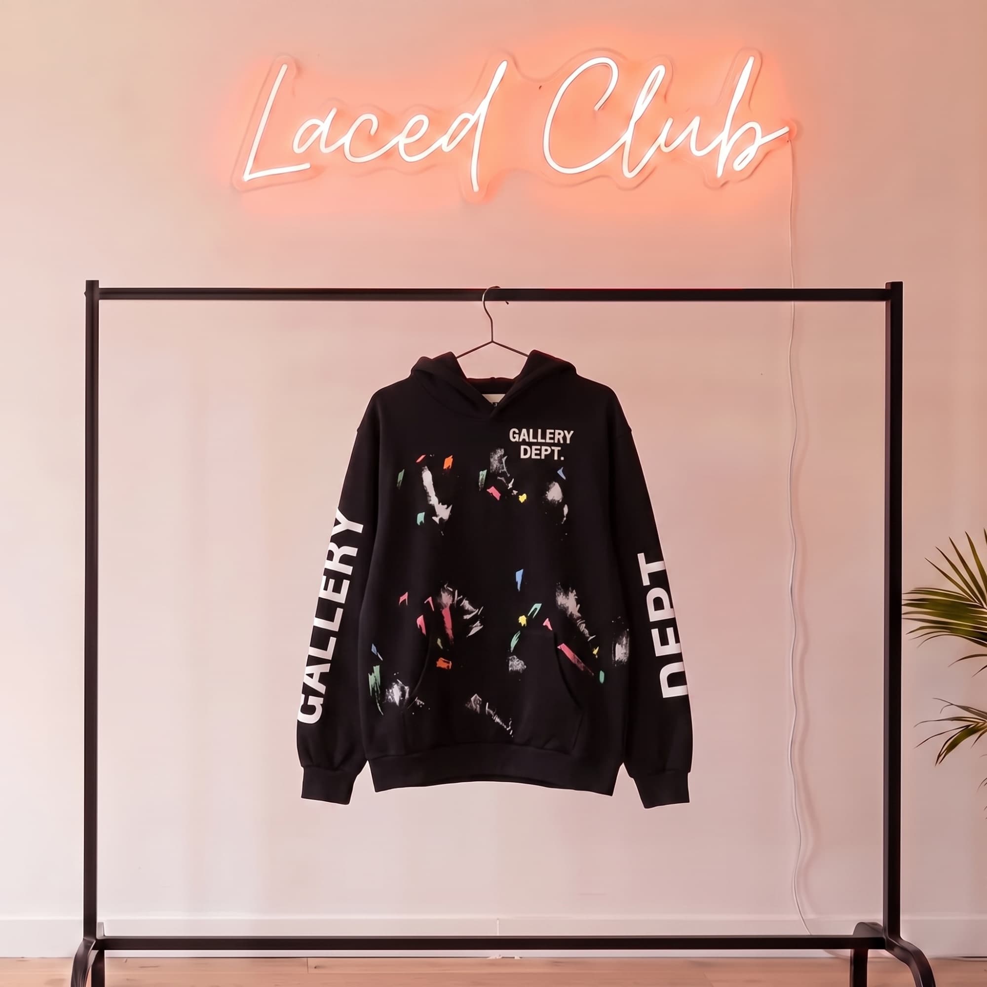 Gallery Dept Painted Hoodie — Black