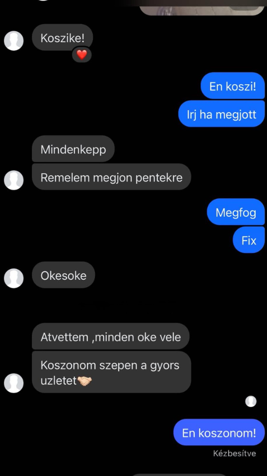 Vásárlói visszajelzés